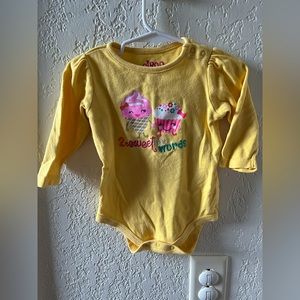 Yellow Long Sleeve Onesie - 2 Sweet for Words